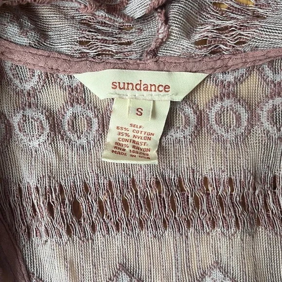 Sundance Earthy Toned Crochet Knit Vest - Picture 2 of 3